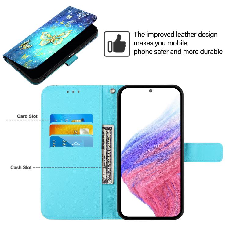 3D Painting Horizontal Flip Leather Phone Case, For iPhone 17e / 16e, For iPhone 17 Pro Max, For iPhone 17 Pro