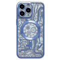 Electroplated Circuit Board Pattern MagSafe Phone Case, For iPhone 11 Pro For iPhone 11 Pro Sierra Blue