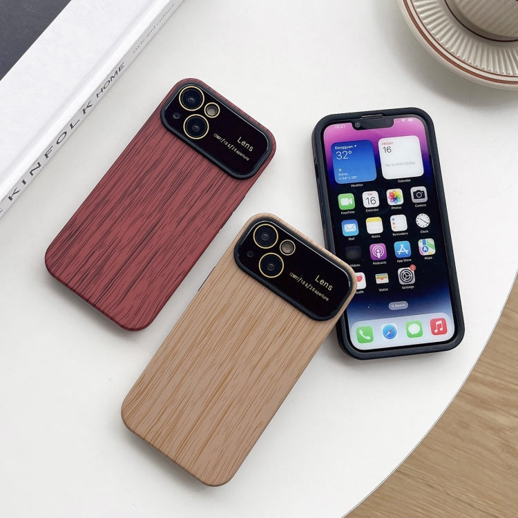 Wood Grain TPU Phone Case with Lens Film, For iPhone 13 Pro Max, For...