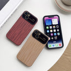 Wood Grain TPU Phone Case with Lens Film, For iPhone 11 Pro