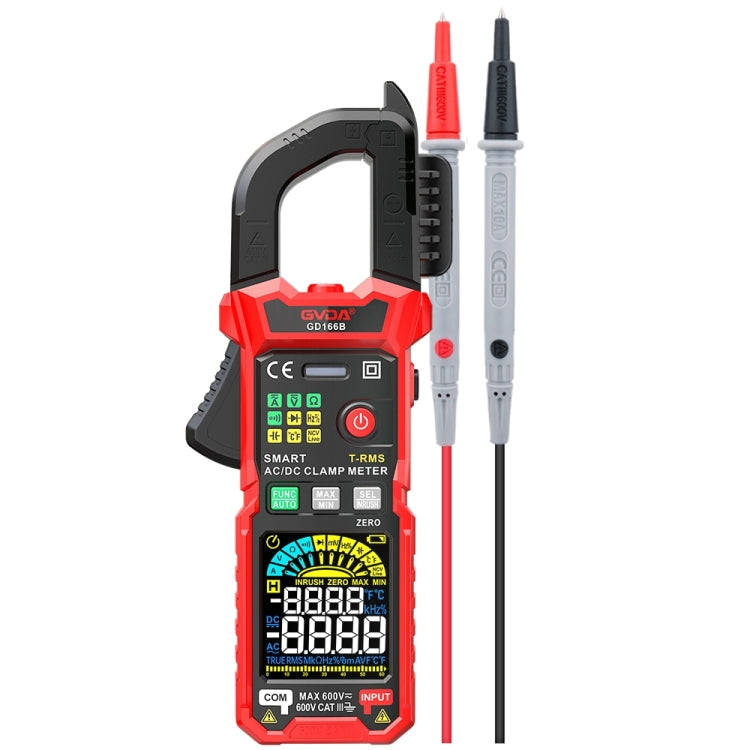 GVDA GD166B Digital Clamp Multimeter Supports DC, GD166B GD166B