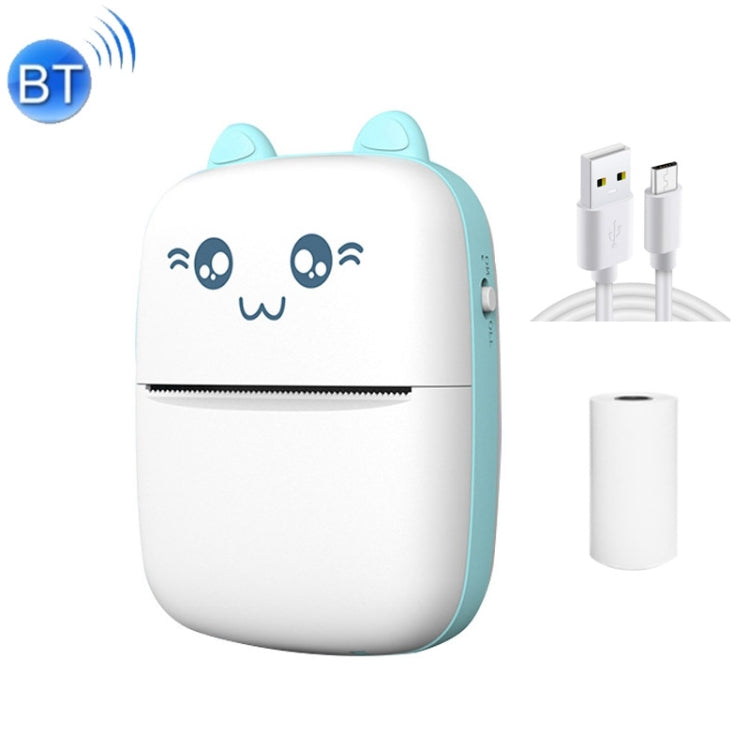 C9 Mini Bluetooth Wireless Thermal Printer, With 1 Roll Paper, With 5 Papers, With 10 Papers, With 5 Sticker Papers, With 5 Papers & 5 Sticker Papers, With 5 Papers & 5 Sticker & 3 Color Papers With 1 Roll Paper Blue