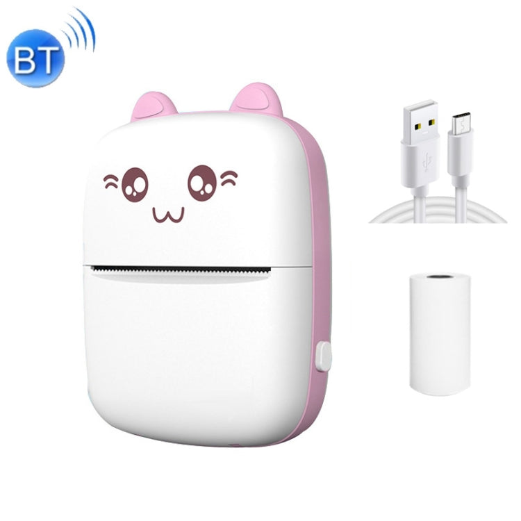 C9 Mini Bluetooth Wireless Thermal Printer, With 1 Roll Paper, With 5 Papers, With 10 Papers, With 5 Sticker Papers, With 5 Papers & 5 Sticker Papers, With 5 Papers & 5 Sticker & 3 Color Papers – Bluetooth With 1 Roll Paper Pink