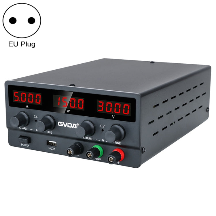GVDA SPS-H605 60V-5A Adjustable Voltage Regulator, SPS-H605 EU Plug, SPS-H605 – TPU SPS-H605 EU Plug Black