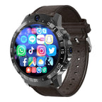 MT27 4G+64G 1.6 inch IP67 Waterproof 4G Android 8.1 Smart Watch Support Heart Rate / GPS, Leather Band Leather Band