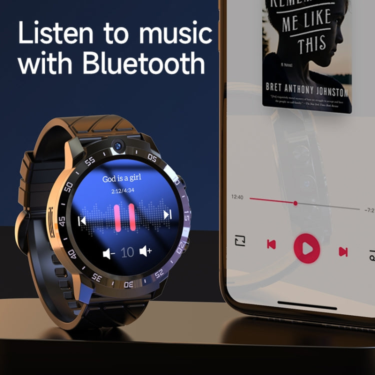 MT27 4G+64G 1.6 inch IP67 Waterproof 4G Android 8.1 Smart Watch Support Heart Rate / GPS, Leather Band