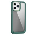 Carbon Fiber Transparent Back Panel Phone Case, For iPhone 11 Pro Max, For iPhone 11 For iPhone 11 Pro Max Green