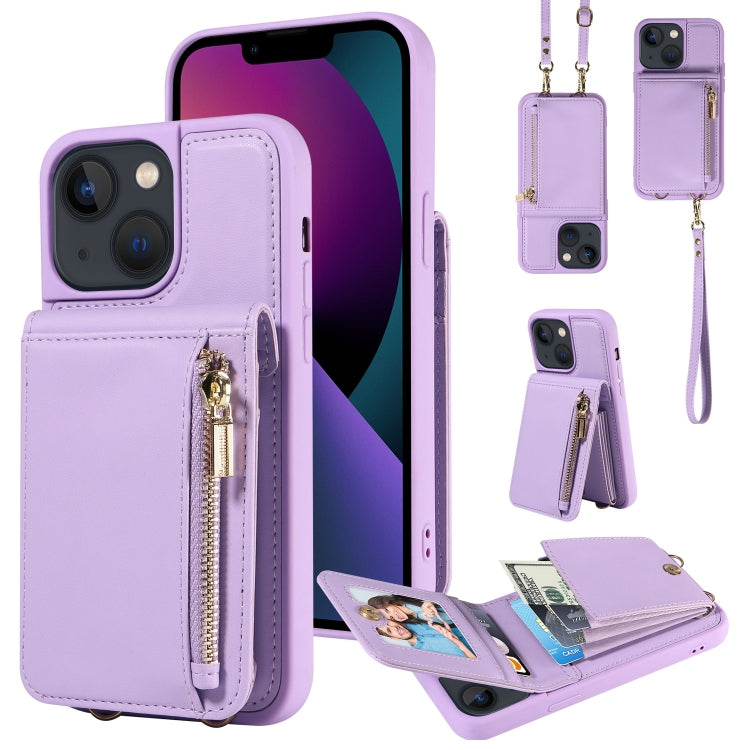 Phone Case – Leather (iPhone SE 2022) #4 For iPhone 13 Purple