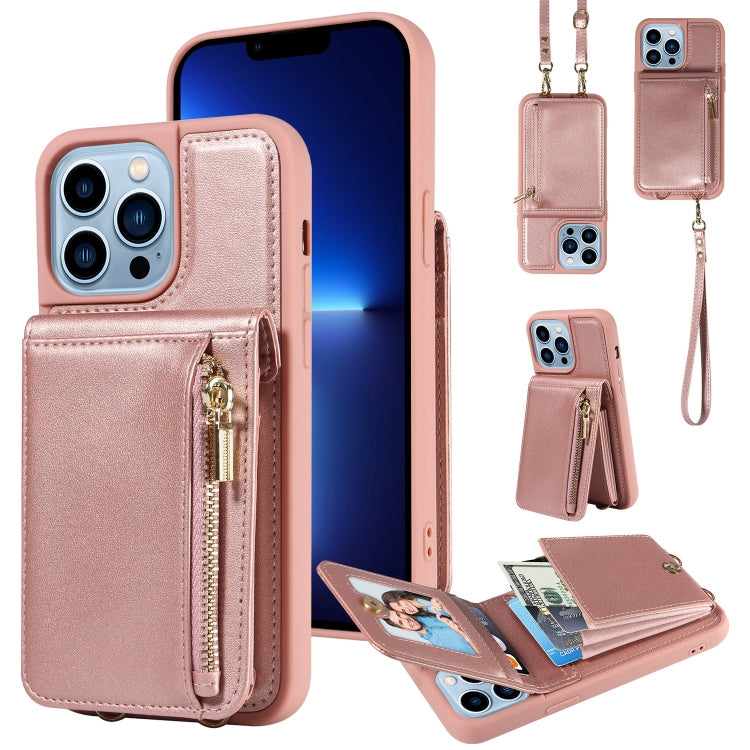 Phone Case – Leather (iPhone SE 2022) #4 For iPhone 13 Pro Max Rose Gold