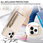 Crossbody Lanyard Zipper Wallet Leather Phone Case, For iPhone 11 Pro, For iPhone X / XS, For iPhone XR, For iPhone XS Max