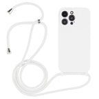 Crossbody Lanyard Liquid Silicone Case, For iPhone 15 Pro Max