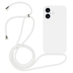 Crossbody Lanyard Liquid Silicone Case – Lanyard, Wireless Charging, Drop Protection, For iPhone 16 Plus