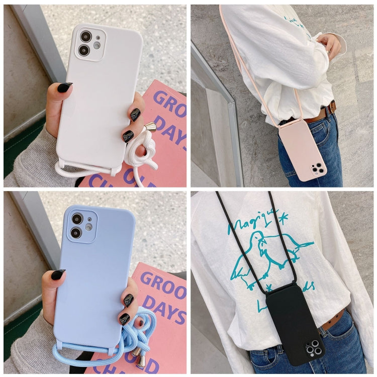 Crossbody Lanyard Liquid Silicone Case – Lanyard, Wireless Charging, Drop Protection, For iPhone 16 Plus