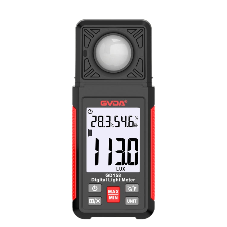 GVDA GD158 200000Lux Digital Light Meter Tester Brightness Photometer – Durable Build, Easy to Use Default Title