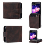 AZNS Dream II Skin Feel PU+TPU Horizontal Flip PU Phone Case, For Samsung Galaxy Z Flip6 / Flip7 FE, For Samsung Galaxy Z Fold6 5G, For Samsung Galaxy Z Fold5, For Samsung Galaxy Z Flip5 For Samsung Galaxy Z Flip6 Flip7 FE Coffee