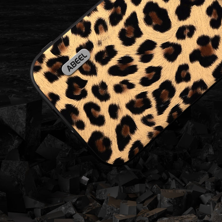 ABEEL Phone Case – Black Edge Leopard Phone Case, For iPhone 15 Pro Max, For iPhone 15...