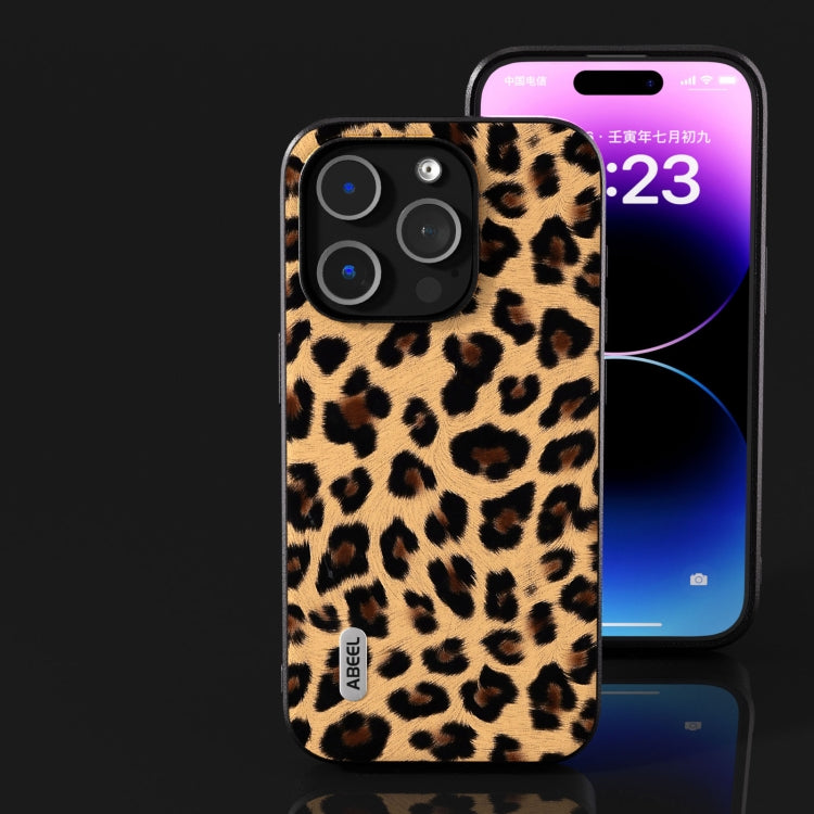 ABEEL Phone Case – Black Edge Leopard Phone Case, For iPhone 15 Pro Max, For iPhone 15...