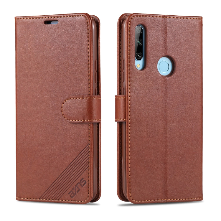 AZNS Sheepskin Texture Horizontal Flip Leather Case with Holder & Card Slots & Wallet, For Huawei Enjoy 10 Plus / P Smart Z, For Huawei Enjoy 9, For Huawei Enjoy 10s / Honor 20 Lite, For Huawei Maimang 8 / Enjoy 9s / P Smart Plus(2019) / Honor 10i / 20... For Huawei Enjoy 10 Plus P Smart Z Brown
