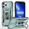 Armor PC + TPU Camera Shield Phone Case, For iPhone 15 Pro Max, For iPhone 15 Pro, For iPhone 15 Plus For iPhone 15 Pro Max Alpine Green