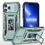 Armor PC + TPU Camera Shield Phone Case, For iPhone 15 Pro Max, For iPhone 15 Pro, For iPhone 15 Plus For iPhone 15 Pro Max Alpine Green