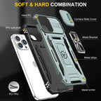 Armor PC + TPU Camera Shield Phone Case, For iPhone 15 Pro Max, For iPhone 15 Pro, For iPhone 15 Plus