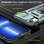 Armor PC + TPU Camera Shield Phone Case, For iPhone 15