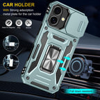 Armor PC + TPU Camera Shield Phone Case, For iPhone 17, For iPhone Air, For iPhone 16 Pro Max