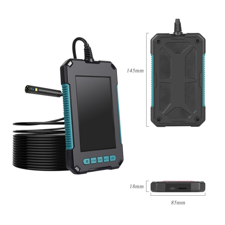 P40 5.5mm 1080P IP68 Waterproof 4.3 inch Highlight Screen Dual Camera Digital Endoscope, 2m Hard Cable, 5m Hard Cable, 10m Hard Cable