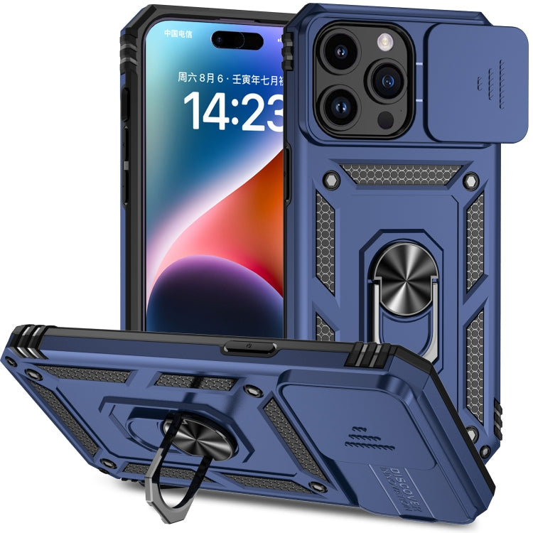 Sliding Camshield Holder Phone Case, For iPhone 15 Pro Max, For iPhone... For iPhone 15 Pro Max Blue