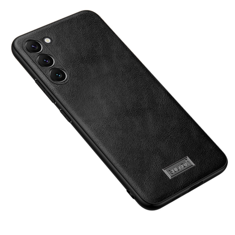 Shockproof TPU Hybrid Handmade Leather Phone Case – Shockproof, Leather, TPU, For Samsung Galaxy S24+ 5G, For Samsung Galaxy S24 5G, For Samsung Galaxy S23 Ultra 5G, For Samsung Galaxy S23+ 5G For Samsung Galaxy S24+ 5G Black
