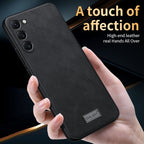 Shockproof TPU Hybrid Handmade Leather Phone Case – Shockproof, Leather, TPU, For Samsung Galaxy S24+ 5G, For Samsung Galaxy S24 5G, For Samsung Galaxy S23 Ultra 5G, For Samsung Galaxy S23+ 5G