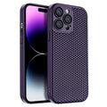 Honeycomb Radiating PC Phone Case, For iPhone 14 Pro Max, For iPhone 13... For iPhone 14 Pro Max Purple