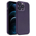Honeycomb Radiating PC Phone Case, For iPhone 12 Pro, For iPhone 11 Pro Max, For iPhone 11 For iPhone 12 Pro Purple