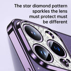 SULADA Electroplated Transparent Glittery TPU Phone Case, For iPhone 12 Pro Max, For iPhone 11