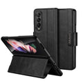 All-inclusive Magnetic Snap Flip Leather Phone Case – Magnetic, Flip, Leather, For Samsung Galaxy Z Fold2 / W21 For Samsung Galaxy Z Fold2 W21 Black