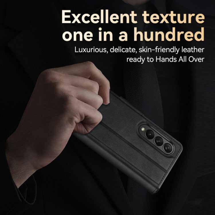 All-inclusive Magnetic Snap Flip Leather Phone Case – Magnetic, Flip, Leather, For Samsung Galaxy Z Fold2 / W21
