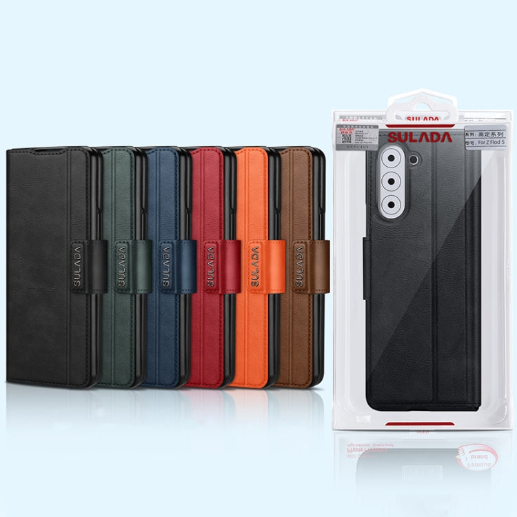 All-inclusive Magnetic Snap Flip Leather Phone Case – Magnetic, Flip, Leather, For Samsung Galaxy Z Fold2 / W21