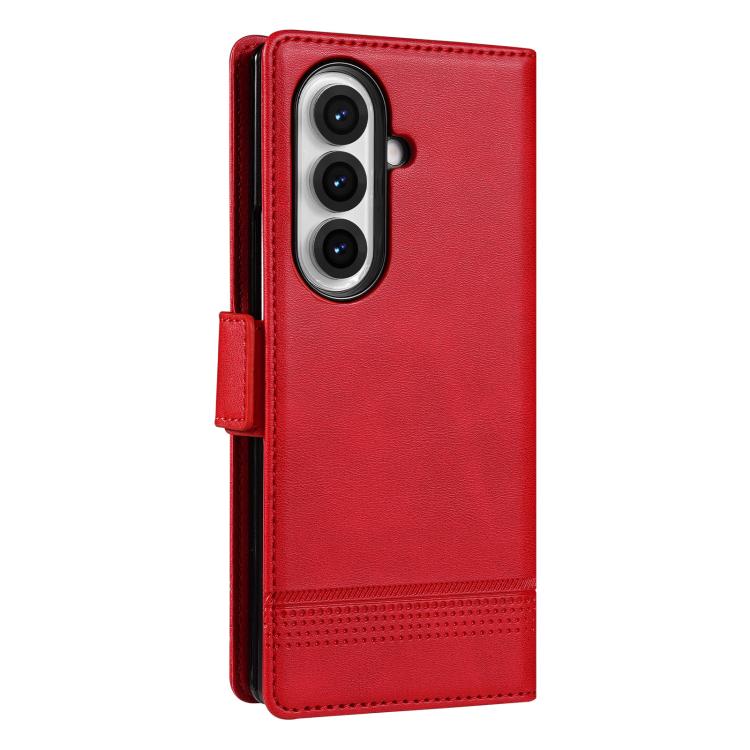 AZNS Magnetic Calf Texture Flip Leather Phone Case, For Galaxy Z Fold8 Ultra 5G, For Galaxy Z Flip8 5G, For Samsung Galaxy Z Flip7 FE / Flip6, For Samsung Galaxy Z Fold7 5G