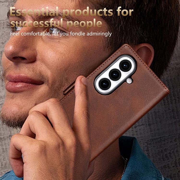 AZNS Magnetic Calf Texture Flip Leather Phone Case, For Galaxy Z Fold8 Ultra 5G, For Galaxy Z Flip8 5G, For Samsung Galaxy Z Flip7 FE / Flip6, For Samsung Galaxy Z Fold7 5G