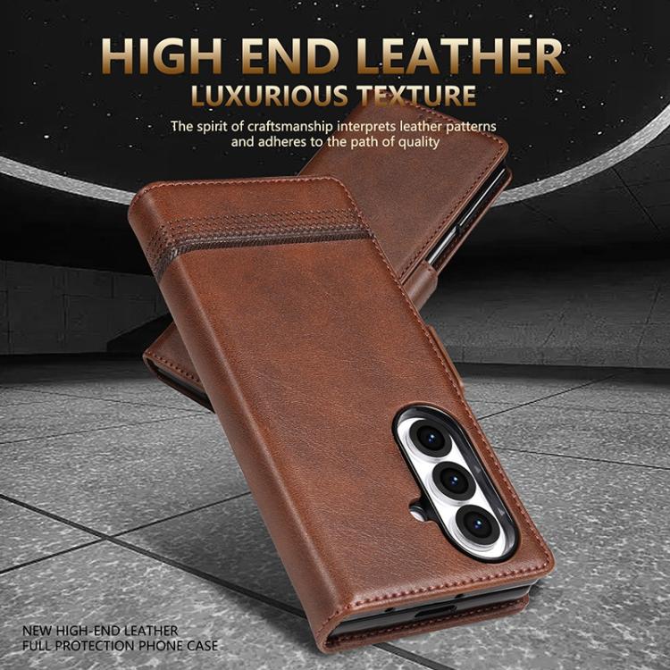 AZNS Magnetic Calf Texture Flip Leather Phone Case, For Galaxy Z Fold8 Ultra 5G, For Galaxy Z Flip8 5G, For Samsung Galaxy Z Flip7 FE / Flip6, For Samsung Galaxy Z Fold7 5G