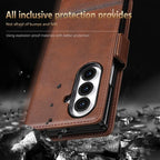 AZNS Magnetic Calf Texture Flip Leather Phone Case, For Galaxy Z Fold8 Ultra 5G, For Galaxy Z Flip8 5G, For Samsung Galaxy Z Flip7 FE / Flip6, For Samsung Galaxy Z Fold7 5G