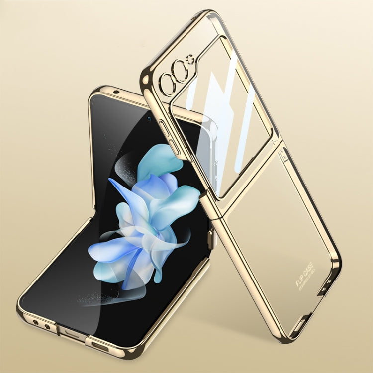 GKK Integrated Electroplating Full Coverage Phone Case, For Samsung Galaxy Z Flip5 For Samsung Galaxy Z Flip5 Gold