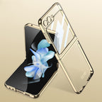 GKK Integrated Electroplating Full Coverage Phone Case, For Samsung Galaxy Z Flip5 For Samsung Galaxy Z Flip5 Gold