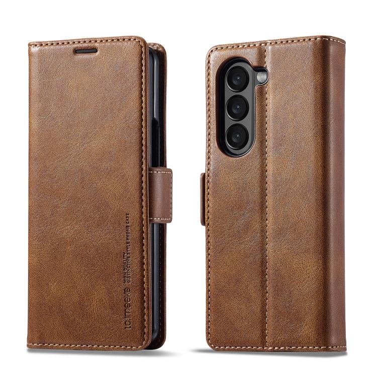 LC.IMEEKE RFID Anti-theft Leather Phone Case, For Galaxy Z Fold8 5G, For Galaxy Z Fold8 Ultra 5G, For Galaxy Z Flip8 5G, For Samsung Galaxy Z Flip6 / Flip7 FE, For Samsung Galaxy Z Fold7 5G, For Samsung Galaxy Z Flip7 5G