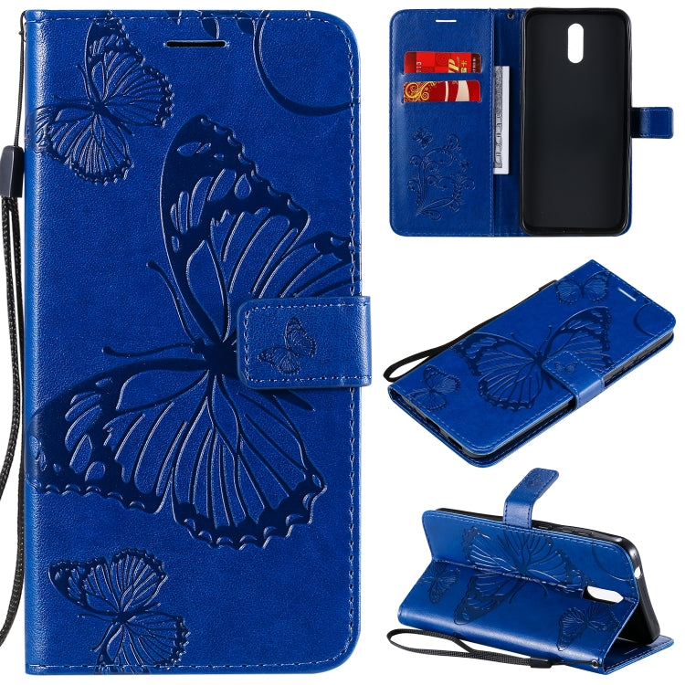 3D Butterflies Embossing Pattern Horizontal Flip Leather Case with Holder & Card Slot & Wallet – Card Slot, Flip, Leather, For OPPO Realme 6, For Nokia 1.3, For Nokia 2.3 For Nokia 2.3 Blue