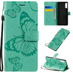 3D Butterflies Embossing Pattern Horizontal Flip Leather Case with Holder & Card Slot & Wallet – Card Slot, Flip, Leather, For Sony Xperia L4, For Sony Xperia 10 II, For Xiaomi Redmi K30 Pro