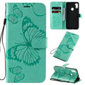 3D Butterflies Embossing Pattern Horizontal Flip Leather Case with Holder & Card Slot & Wallet, For Samsung Galaxy A11, For Samsung Galaxy A21s, For Samsung Galaxy A31 For Samsung Galaxy A11 Green