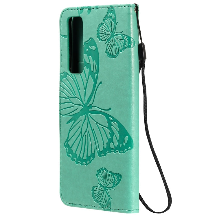 3D Butterflies Embossing Pattern Horizontal Flip Leather Case with Holder & Card Slot & Wallet – Card Slot, Flip, Leather, For Huawei Nova 7, For Huawei Nova 7 Pro, For Huawei Nova 7 SE / P40 Lite 5G