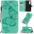 3D Butterflies Embossing Pattern Horizontal Flip Leather Case with Holder & Card Slot & Wallet – Card Slot, Flip, Leather, For Huawei Nova 7, For Huawei Nova 7 Pro, For Huawei Nova 7 SE / P40 Lite 5G
