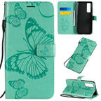3D Butterflies Embossing Pattern Horizontal Flip Leather Case with Holder & Card Slot & Wallet – Card Slot, Flip, Leather, For Huawei Nova 7, For Huawei Nova 7 Pro, For Huawei Nova 7 SE / P40 Lite 5G
